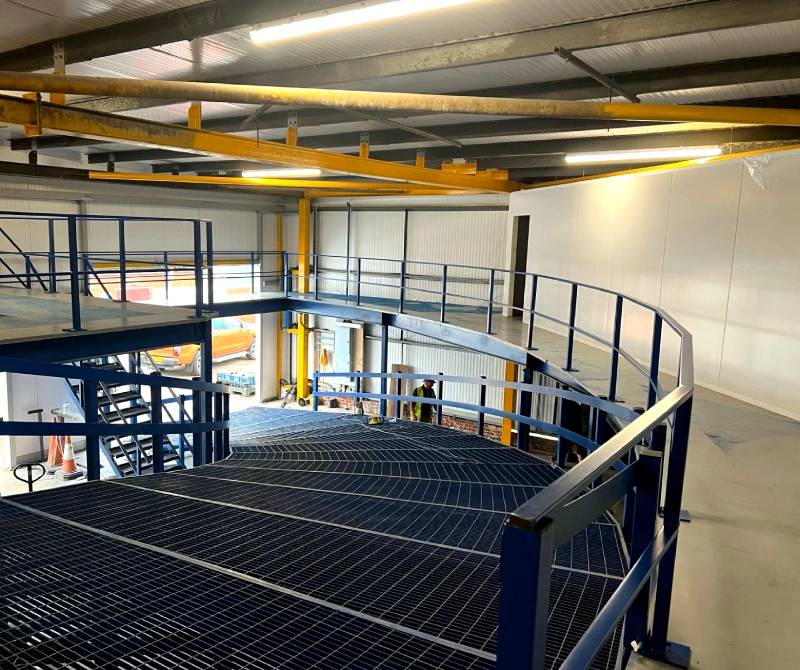 Commercial construction by SKL — car-park ramp installation